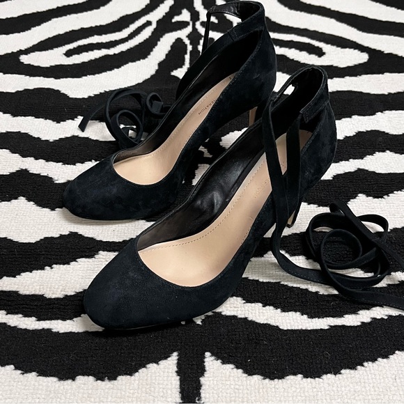 BCBGeneration Ellah-X Suede Laceup Heels Size 9/39 - Picture 6 of 12